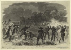 The Civil War in America attack on the pickets of the Garibaldi Guard on the east branch of the Potomac..jpg