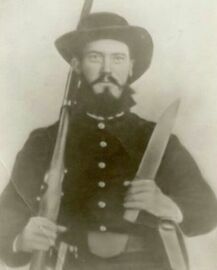 Pvt. Aaron Shirley, Company F, 19th Alabama Infantry Regiment. Enlisted Aug 15, 1861, Will's Valley, Alabama..jpg
