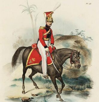 Officier der Bengaalsche Lanciers Nederlandsche Armée Madou, Jean-Baptiste.jpg