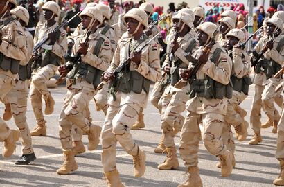 Khartoum Sudan 13th May 2017 Sudan s Rapid Support Forces (RSF) march during the inauguration in Khartoum Sudan May 13 2017 -transformed.jpeg