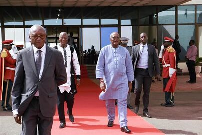 Le président du Faso Roch Marc Christian Kaboré a quitté Ouagadougou cet après-midi pour Nouakchott en Mauritanie.jpg
