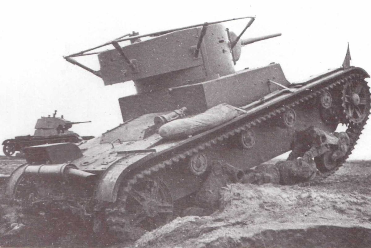 Танк т-26 в бою