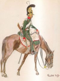 1st Chasseurs a Cheval Regiment, (Chasseurs a Cheval du Roi), Chasseur, 1814-15.jpg
