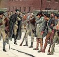 Джордж Вашингтон лично уговаривает недовольных солдат не бунтовать, 1782 г.jpg
