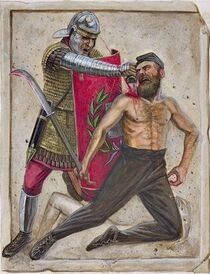 Римская техника боя с Трофея Траяна (Адамклиси). 109 г. н.э. 4.jpg