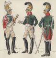 Романская рота 1812 Генри Буасселье музыкант и два офицера.jpg