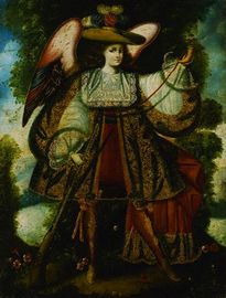 18th Century Painting of an Archangel by Cuzco School.jpg