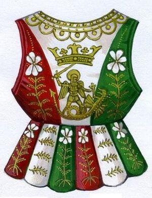 Ливрея лучников шотландской роты французской королевской гвардии во 2-й пол. 15 века.jpg