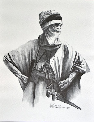 Tuareg Desert Warrior, Niamey, Niger 1970.jpg