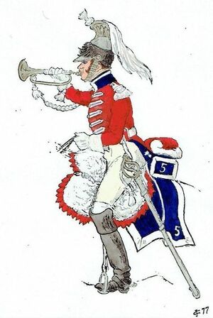 Трубач 5-го кираисрского полка в битве при бородино 1812.jpg
