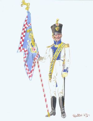 1st Line Infantry Regiment, Standard Bearer, 1812.jpg