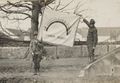 111-SC-6427 - Unfurling the Rainbow Division flag for the first time for the camera - NARA - 55173762.jpg