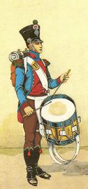 Figure 9 tambour 2e bataillon de chasseurs de montagne vers 1811 reconstitution.jpg