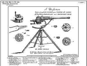 Показаны цилиндры для круглых и квадратных пуль. Иллюстрация из патента 1718 года..jpg