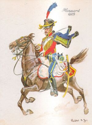 6th Hussar Regiment, Hussar, 1809.jpg