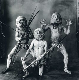 Three Asaro Mud Men New Guinea 1970.jpg